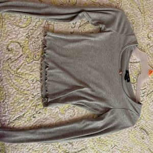 Grey long sleeve top